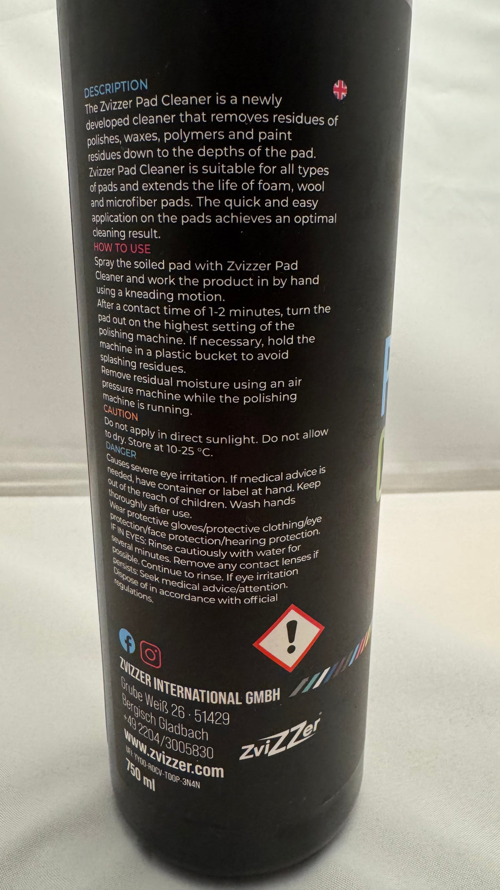 Zvizzer - Pad Cleaner - 750 ml