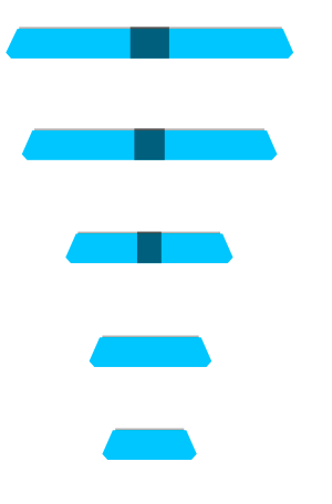 Zvizzer - Pre Cut Trapez Thermo Pad - blau